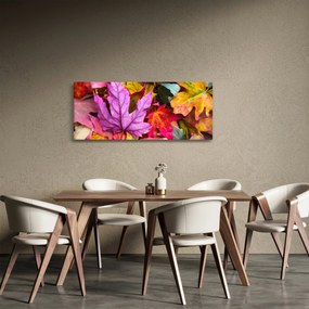 Obraz - jesenné listy (120x50 cm)