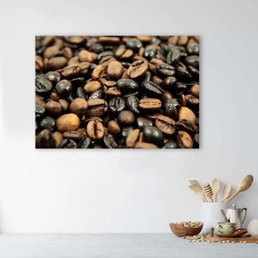 Gario Obraz na plátne Čierne a hnedé kávové zrná Rozmery: 60 x 40 cm
