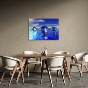 Obraz abstrakcie - voda (70x50 cm)