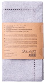 Svetlosivé bavlnené obrúsky 45 x 45 cm 2 ks – Basic Ambiente - 596400