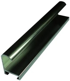 DANTIK - Zrkadlo v rámu, rozmer s rámom 60x100 cm z lišty Hliník šedá (7002006)