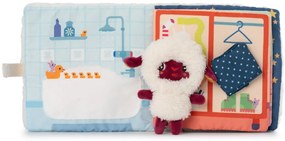 Lilliputiens - textilná knižka s prstovou bábkou - dobrú noc s ovečkou Yvon