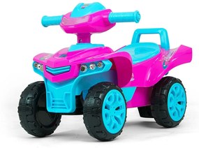 Detské odrážadlo so zvukom Štvorkolka Milly Mally Monster Pink