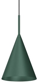 Závesné svietidlo Capital, 1x zelené kovové tienidlo, (fi 17cm), gr