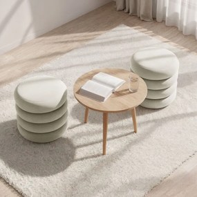 Taburetka SNUGGO krémová