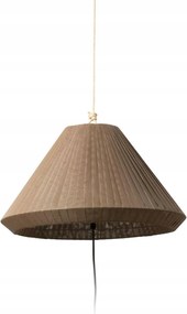 Faro Saigon šedá/hnedá prenosné a závesné svietidlo, IP65, textil, 67 cm