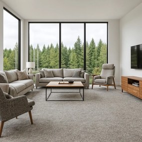 ITC, Metrážny koberec Feliz 091, na mieru, šíře 4m, šedá, filc, detská izba