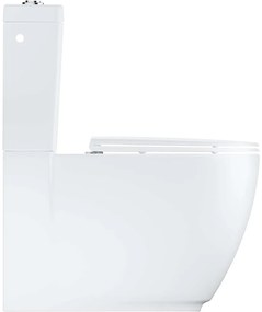 GROHE Essence WC misa kombi Rimless s hlbokým splachovaním, variabilný odpad, 360 x 667 mm, alpská biela, s povrchovou úpravou PureGuard, 3957200H