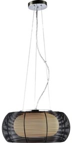 Searchlight 20025 - Luster na lanku 2xE27/60W/230V pr. 40 cm čierna