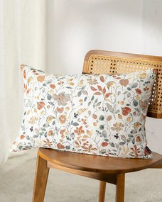 Karin - jednoduchá obliečka, 60x40cm farba produktu oranžová látka zapletaná, vzorované