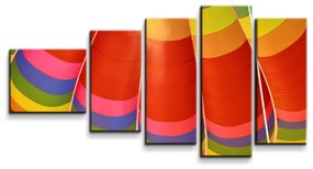 Sablio Obraz - 5-dílný Teplovzdušný balón - 100x60 cm