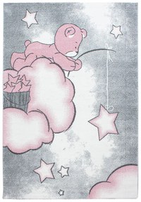 Ayyildiz, Kusový koberec Kids 580 pink, 80x150, ružová, detská izba