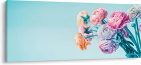 Obraz - Kvety vo váze (120x50 cm)