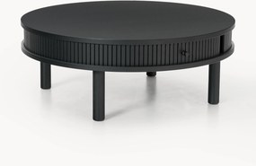Konferenčný stolík's drážkovanou prednou stranou Calary, Ø 80 cm