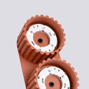 Sollux SL.1803 - Bodové svietidlo AURA 2xGX53/10W/230V oranžové