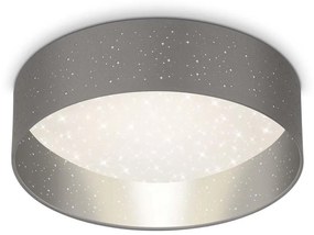 Briloner 3882-014 - LED Stropné svietidlo MAILA STARRY LED/18W/230V šedá/strieborná