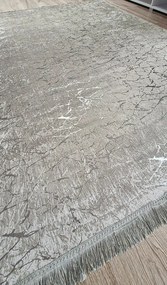 Moderný koberec Parys béžovo-strieborný s abstraktným vzorom Rozmer: 60x100 cm