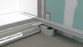 Hansgrohe RainDrain Match, sprchový žľab s roštom z nehrdzavejúcej ocele 800, s výškovo nastaviteľným rámom, kefovaná nerezová, HAN-56038800