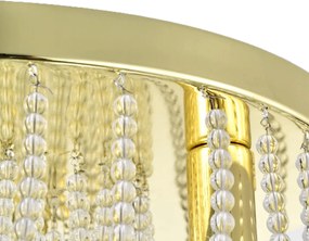 Toolight Toolight, krištáľové stropné svietidlo 3xE14, APP1625-3C, zlatá, OSW-04128