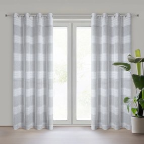 ZÁVES NA KRÚŽKOCH MARGARET 140X250 CM STRIEBORNÁ