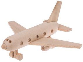 Vulpi Eko drevená hračka Natural - lietadlo