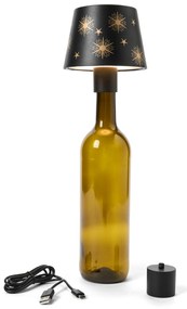 LED svetlo na fľašu s vymeniteľným tienidlom