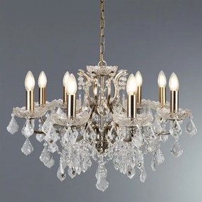 Searchlight 8738-8AB - Krištáľový luster na reťazi PARIS 8xE14/40W/230V