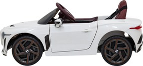 Ramiz Elektrické autíčko Bentley Bacalar pre deti biele + diaľkové ovládanie + EVA + LED audio + pomalý štart