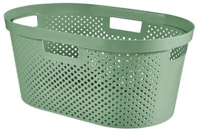 Zelený kôš na bielizeň Curver Infinity Hamper, 40 l