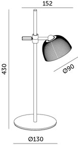 LED Stmievateľná nabíjacia stolná lampa LED/3,5W/5V 3000/4000/6500K čierna