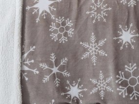 XPOSE® Mikroplyšová deka JON s baránkom - sivá 140x200