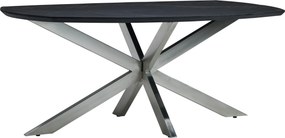 XXXLutz JEDÁLENSKÝ STÔL, mangové drevo, čierna, 180/100/76 cm P & B - Online Only jedálne - 002641004801