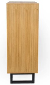 Komoda v dubovom dekore Woodman Camden Herringbone, 40 x 123 cm