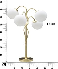 Stolná lampa Glamy 4 Light 74 cm zlatá