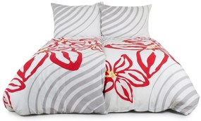 Bavlnené obliečky FLOERIC svetlosivé Rozmer obliečky: 70 x 90 cm | 140 x 200 cm