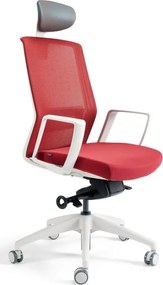 BESTUHL Kancelárska stolička J17 WHITE SP červená