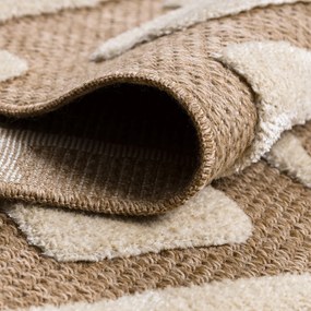 Dywany Łuszczów, Kusový koberec Spark 0711A beige/cream, 180x270, béžová, chodba / predsieň