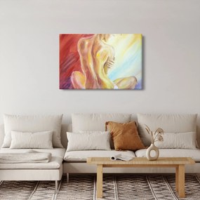 Obraz odpočívajúce ženy, olejomaľba (90x60 cm)