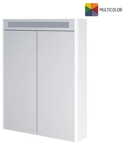 Mereo, Mereo Siena, kúpeľňová galérka 64 cm, zrkadlová skrinka, multicolor - RAL lesk, MER-CN496GAzzzzL