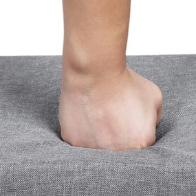 Lavica na topánky s 10 priehradkami, s poduškou, botník, biely