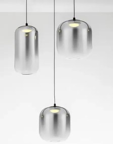 LED čierno-šedý dizajnový luster Aelia 6