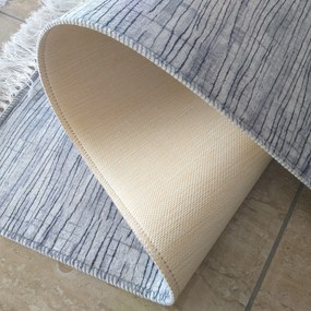 DY Sivý koberec s abstraktným vzorom Blanka 03 Rozmer: 80x200 cm