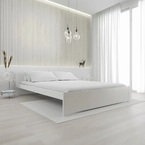 Posteľ IKAROS 160 x 200 cm, biela Rošt: Bez roštu, Matrac: Matrac Coco Maxi 20 cm