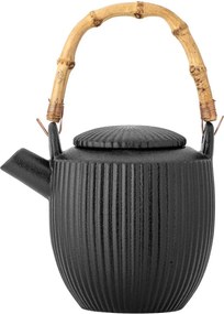 Čierna kameninová kanvica na čaj 850 ml Neri – Bloomingville