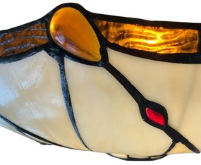 Vitráž luster Tiffany GENTLE reversed Ø50 3*E27