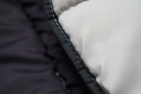 Celoročná prešívaná prikrývka 140x200 cm z dutého vlákna, čierna