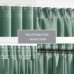 Svetlozelený zatemňovací termo záves 140x270 cm Pleat – Restilo