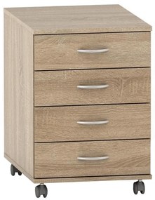 TEMPO ASISTENT 015 komoda na kolieskach, dubSonoma