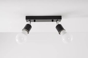 Toolight - Kovové stropné svietidlo PLAFON REFLECTOR APP696-2C, čierna, OSW-05342