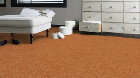 ITC, Koberec metráž Velveti 6933, na mieru, šíře 4m, oranžová, twinback (filc+juta), obchodné priestory